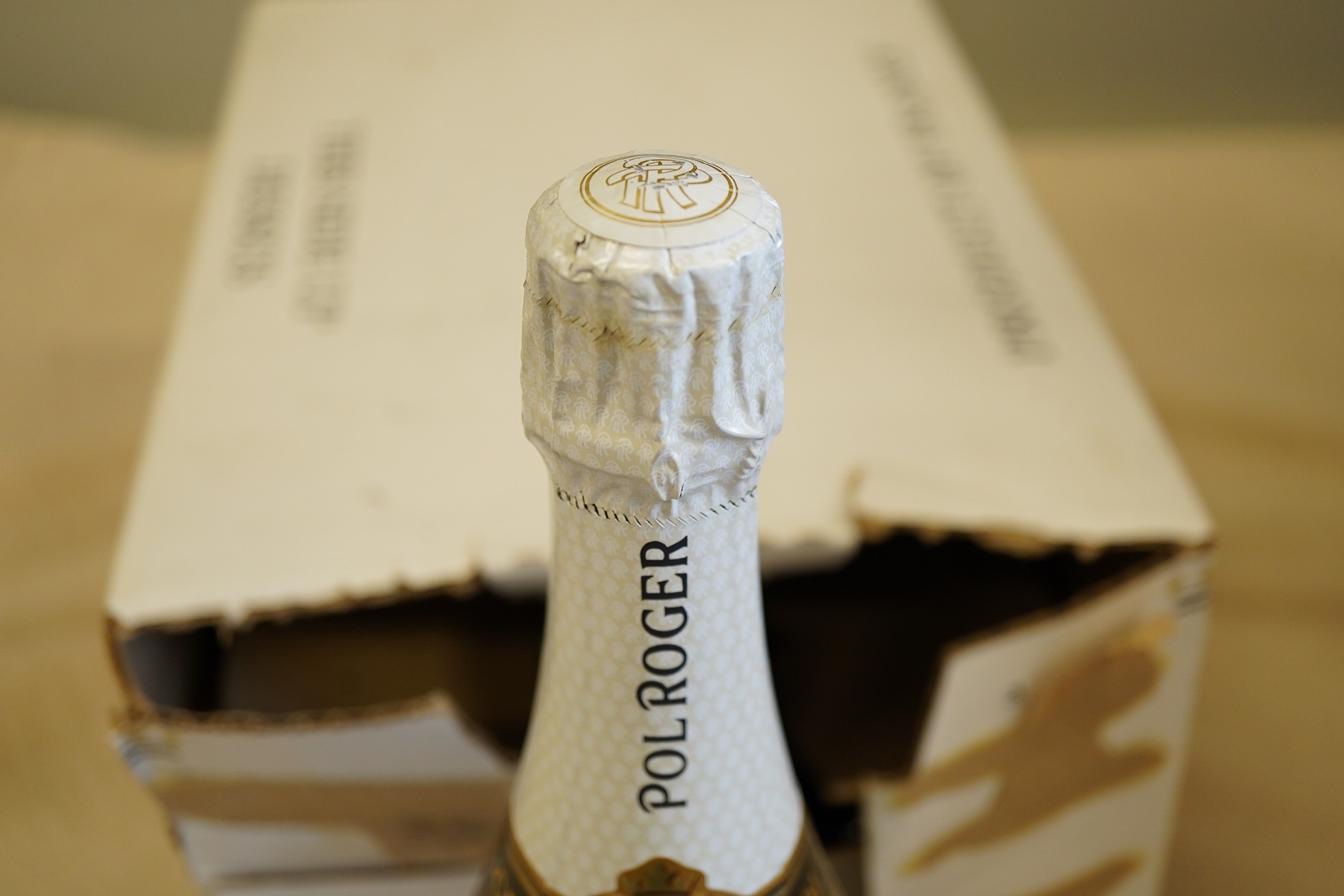 Five bottles of Pol Roger Extra Cuvee Reserve Champagne